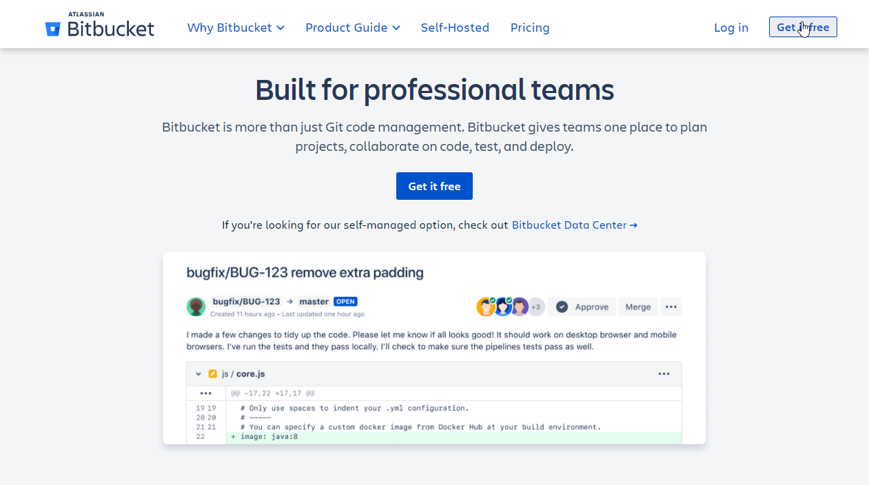 Bitbucket Sign up